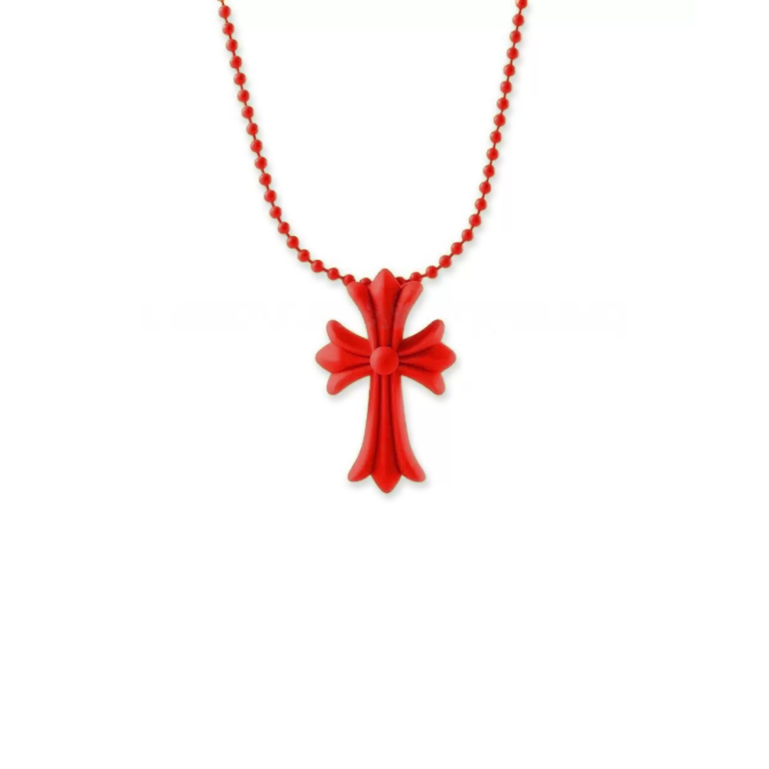 CHROME HEARTS SILICONE CROSS NECKLACE